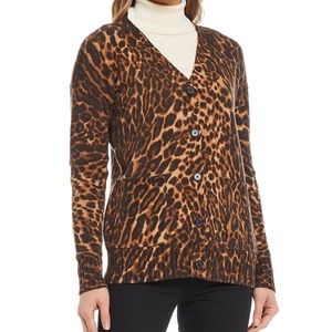 LAUREN Ralph Lauren Plus Size Animal Print Cardigan